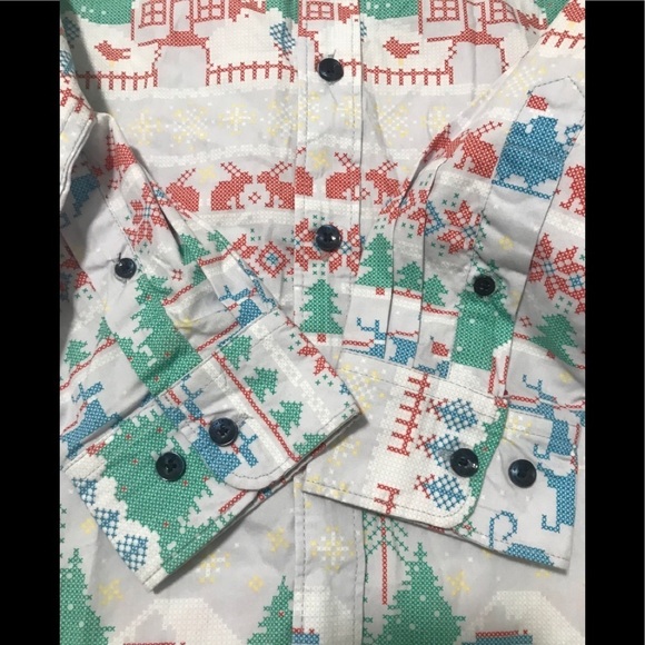 NWT Denim & Flower Mens Christmas Shirt S - Picture 13 of 15